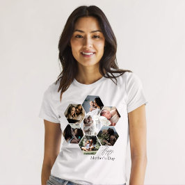 Collage de fotos MOMMY personalizado del regalo de T Shirt
