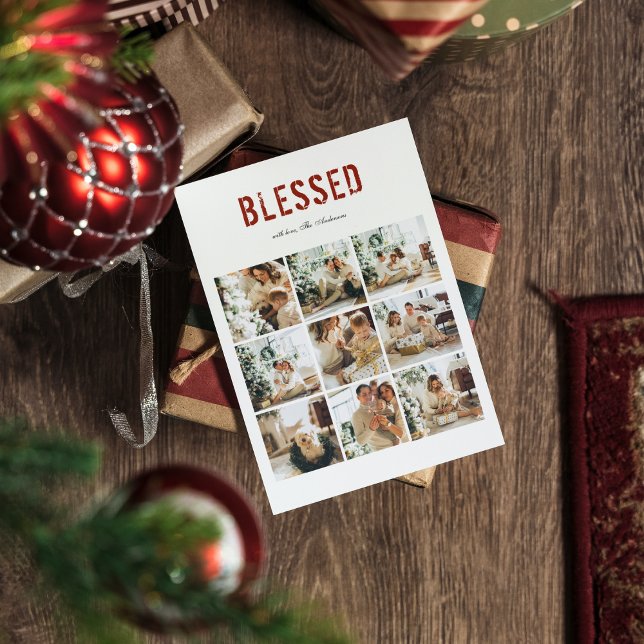  Collage Family Photo | Happy Holiday BLESSED (Skapare uppladdad)