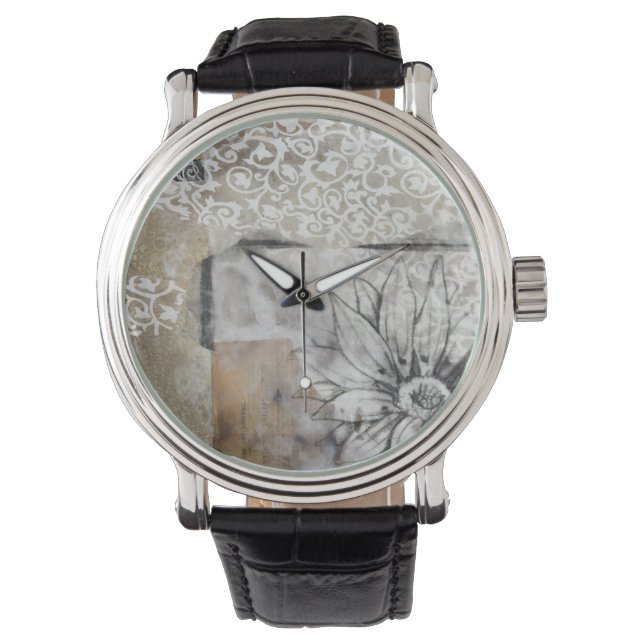 Collage Fleur II Armbandsur (Framsida)