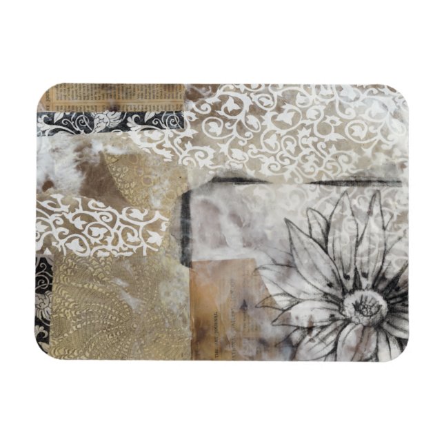 Collage Fleur II Magnet (Horisontell)