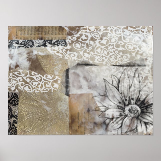 Collage Fleur II Poster (Framsidan)