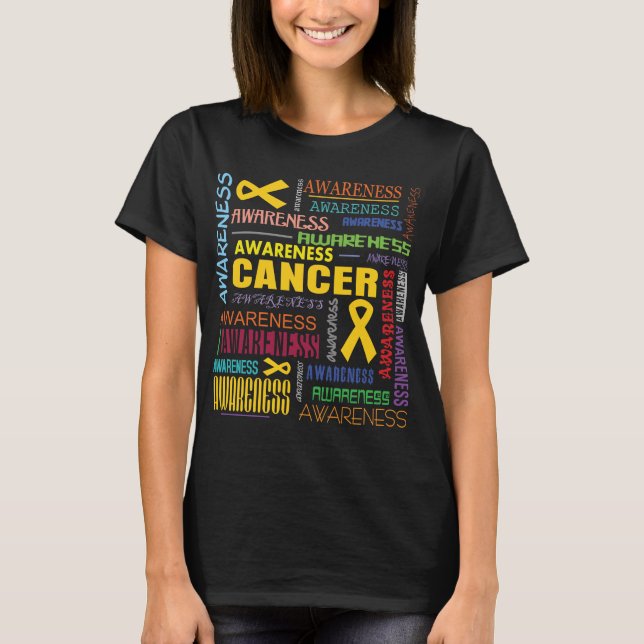 Collage för barndomcancermedvetenhet tröja (Framsida)