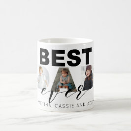Collage för foto för fardaggåva mång- kaffemugg