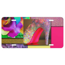 Collage för glitterkickhäl