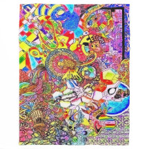 Collage för syrlig resa för NBK Alice psychedelic