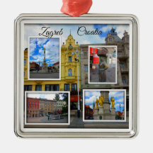 Collage för Zagreb gammal Townfoto
