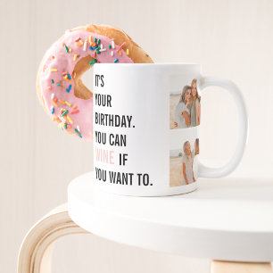 Collage Friend Photo  Grattis på födelsedagen   Bä Två-Tonad Mugg