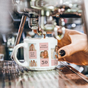 Collage Friend Photos   Grattis på födelsedagen Gi Espressomugg