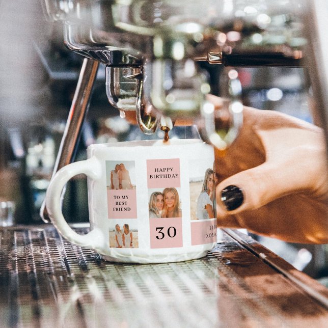 Collage Friend Photos | Grattis på födelsedagen Gi Espressomugg (Skapare uppladdad)