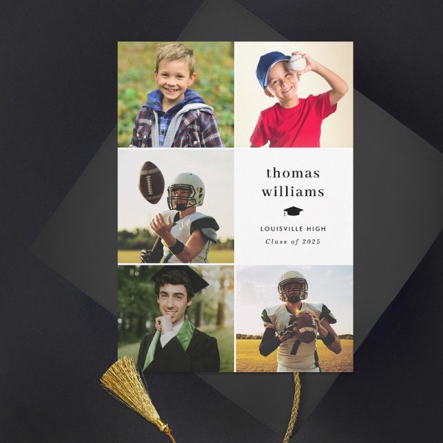 Collage Grad Photo Meddelande (Skapare uppladdad)