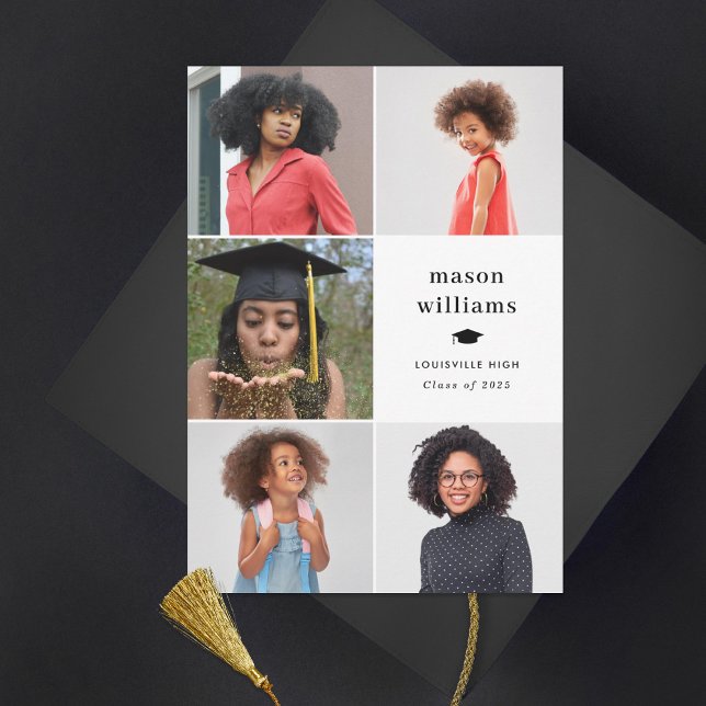 Collage Grad Photo Meddelande (Skapare uppladdad)