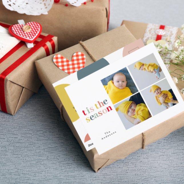 Collage jul fyra foton | Det är säsongen Vykort (Skapare uppladdad)