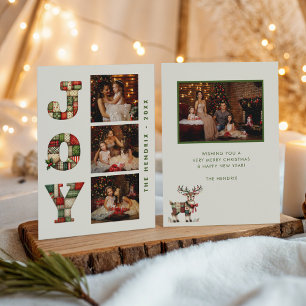Collage julbilder Patchwork Joy Julkort