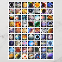 Collage lakan rymden Scrapbook inslag