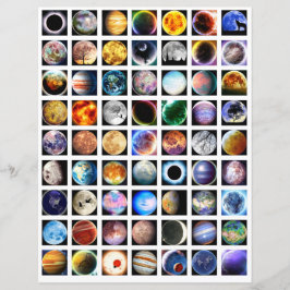 Collage lakan rymden Scrapbook inslag