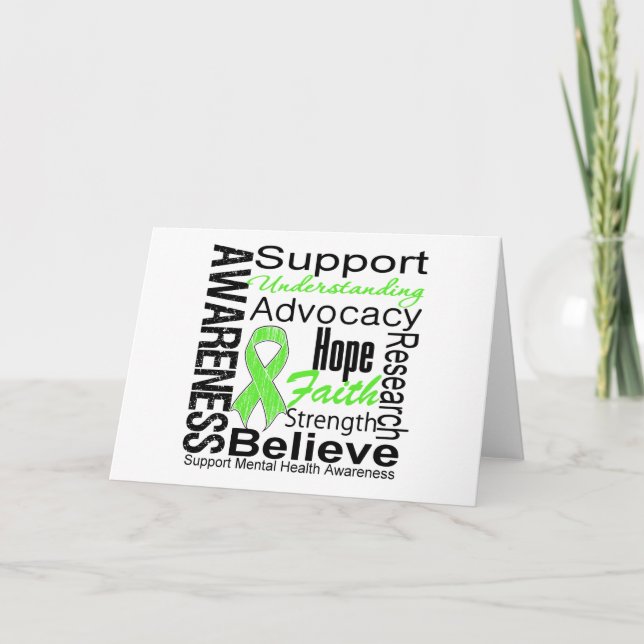 Collage - mental hälsamedvetenhet kort (Framsida)