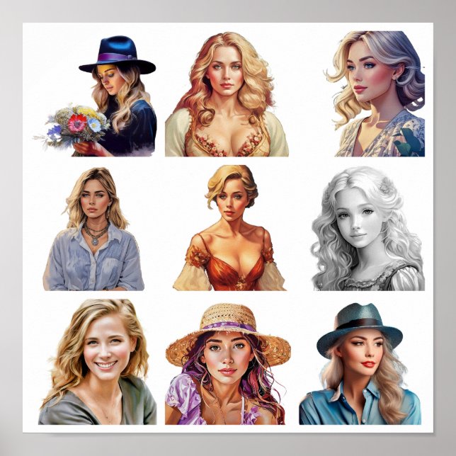 Collage of beauty poster (Framsidan)