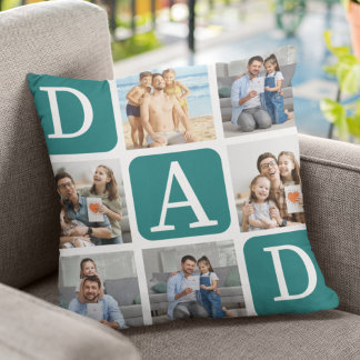 Collage of photos of children, Gift for Dad Kudde