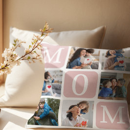 Collage of photos of children, Gift for Mom Kudde
