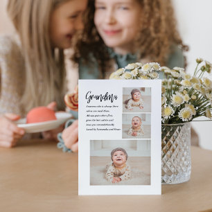 Collage Photo & Best Grandma All Best Beauty Gift Julkort
