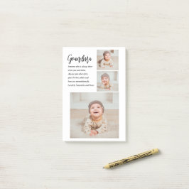 Collage Photo & Best Grandma All Best Beauty Gift Post-it Block