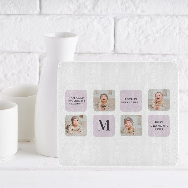 Collage Photo & Best Grandma All Best Lila Gift (Skapare uppladdad)