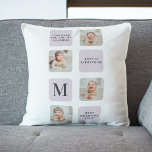 Collage Photo & Best Grandma All Best Lila Gift Kudde<br><div class="desc">Det här samlarfotot är en Mors dag-gåva från perfekt till alla mamma som kärlek tar hand om minnen. Kollaget har en vacker arrangemang med lila-temade foton som fångar dina värdefulla ögonblick med mamma. Den moderna utformningen av kollage ge är ett sofistikerat och elegant utseende som skulle komplettera alla hemskretsar. Sorteringen...</div>