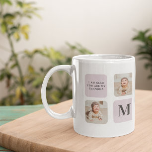 Collage Photo & Best Grandma All Best Lila Gift Mugg