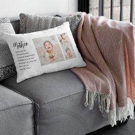 Collage Photo & Best Mor Quote Loely Gift Lumbarkudde