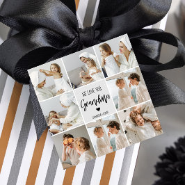 Collage Photo Grått We Kärlek You Grandma Best Gif Gåvor Etiketter