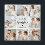 Collage Photo Grått We Kärlek You Grandma Best Gif Magnet<br><div class="desc">"Collage Photo Grått We Kärlek You Grandma Best Gift" är troligen en beskrivning av ett foto ram eller en visning som innehåller en samling foton i skuggor av grått med orden "We Kärlek You Grandma" som visas på framträdande plats. Detta skulle ge en tankeväckande och sentimental gåva till en mormor...</div>