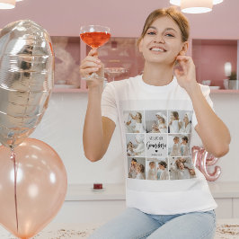 Collage Photo Grått We Kärlek You Grandma Best Gif T Shirt