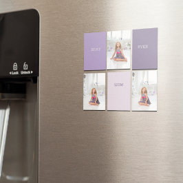 Collage Photo Lila Best Mamma All Gift Magnet