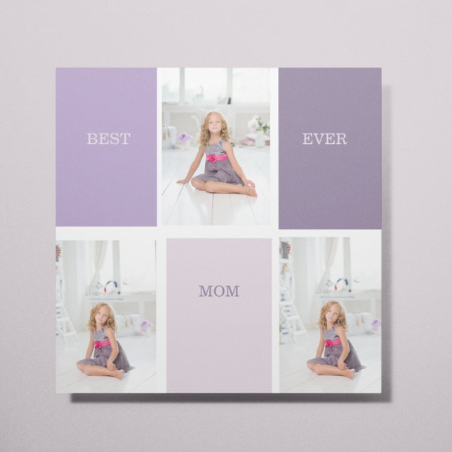 Collage Photo Lila Best Mamma All Gift Poster (Skapare uppladdad)