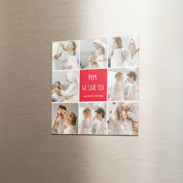 Collage Photo Mamma Red We Kärlek You Best Mor Gif Magnet