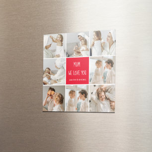 Collage Photo Mamma Red We Kärlek You Best Mor Gif Magnet