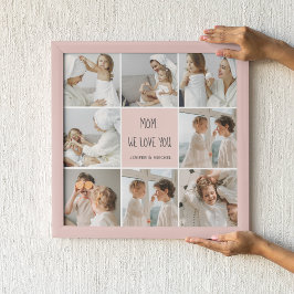 Collage Photo Mamma we Kärlek You Best Mor Gift Poster