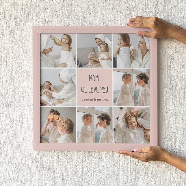 Collage Photo Mamma we Kärlek You Best Mor Gift Poster (Skapare uppladdad)