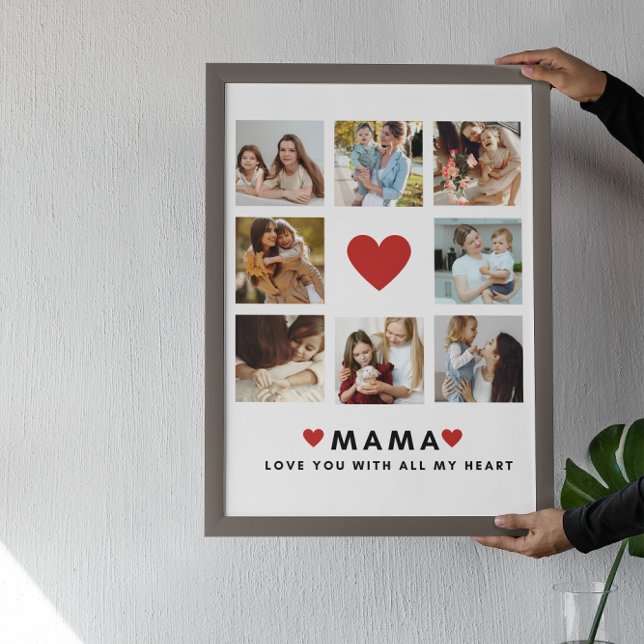 Collage Photo Mamma we Kärlek You Best Mor Gift Poster (Skapare uppladdad)