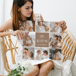 Collage Photo Pappa Vi Kärlek You Lycklig Fars dag Canvastryck