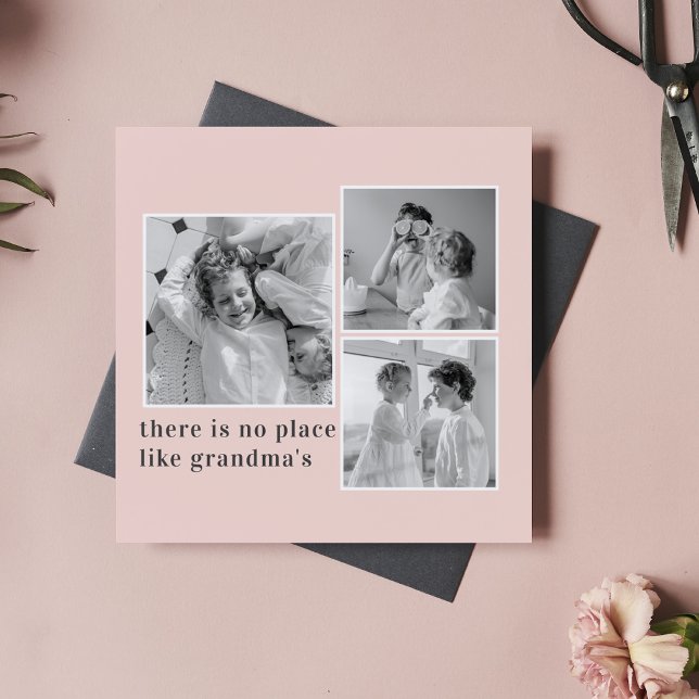 Collage Photo Pastel Rosa Best Grandma Gift (Skapare uppladdad)