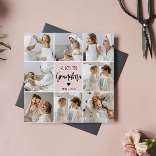 Collage Photo Rosa Vi Kärlek You Grandma Best Gift