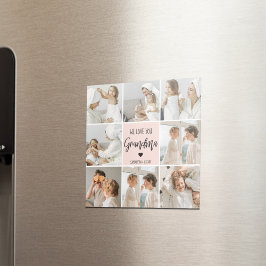 Collage Photo Rosa Vi Kärlek You Grandma Best Gift Magnet