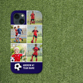 Collage photos Children's Soccer Team 