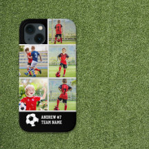 Collage photos Children's Soccer Team