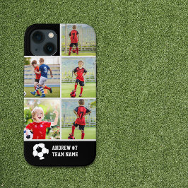 Collage photos Children's Soccer Team 