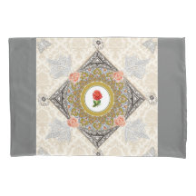 Collage vintage Retro med snöre och blommor