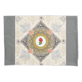 Collage vintage Retro med snöre och blommor