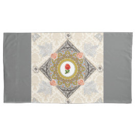 Collage vintage Retro med snöre och blommor