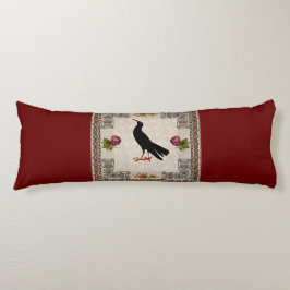 Collage vintage Retro med snöre och blommor Kroppskudde